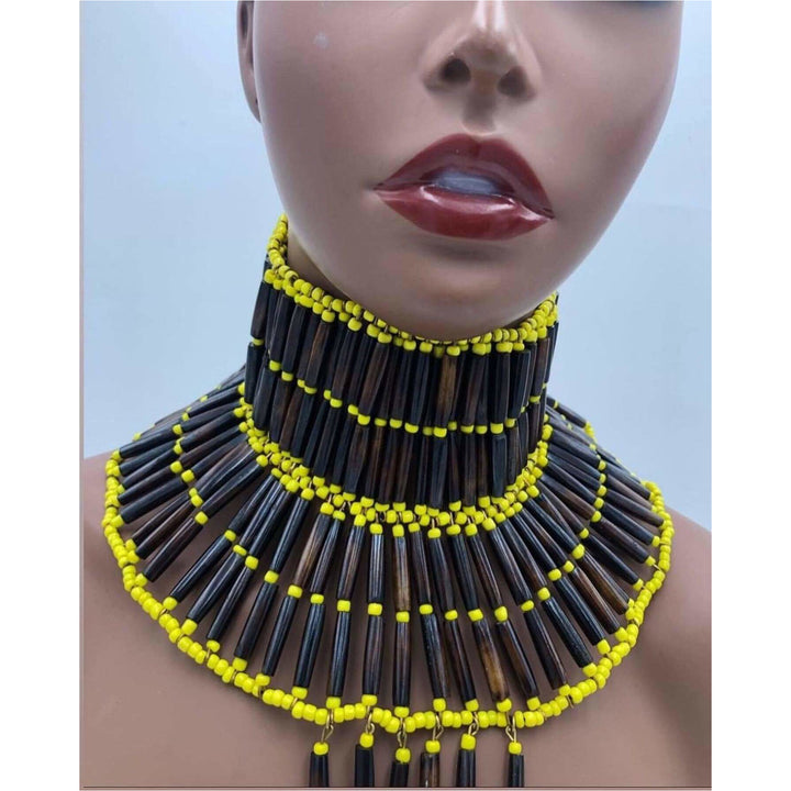 Ewuo Fitaa Bone Beads Choker - Trufacebygrace