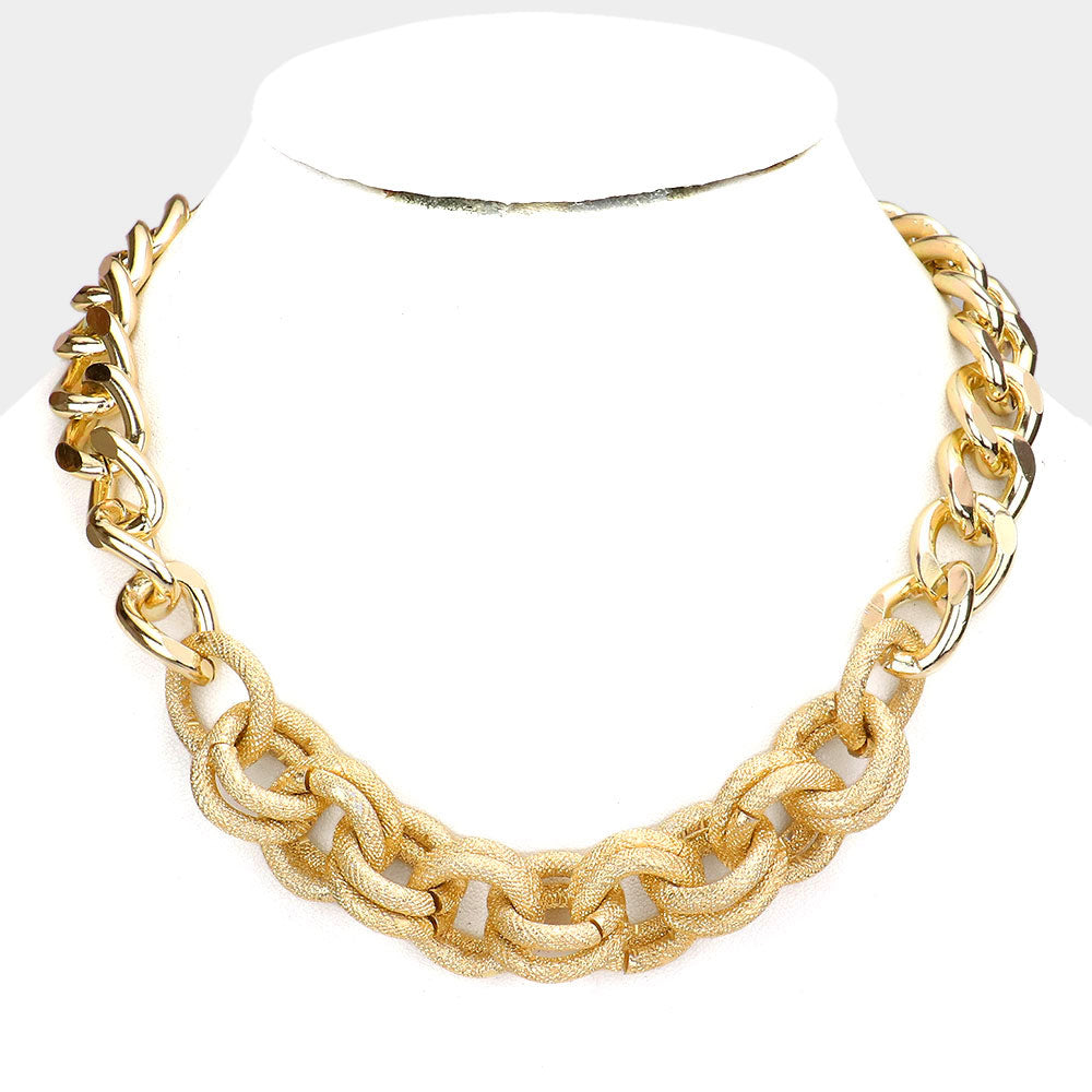 Cuban Chain Statement Necklace