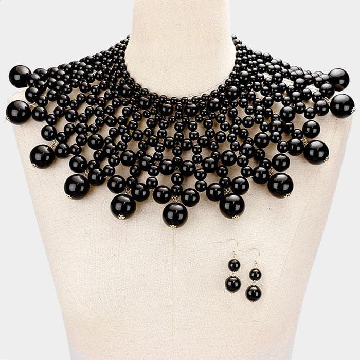 Queen Fab Bib Collar Pearl Necklaces - Trufacebygrace