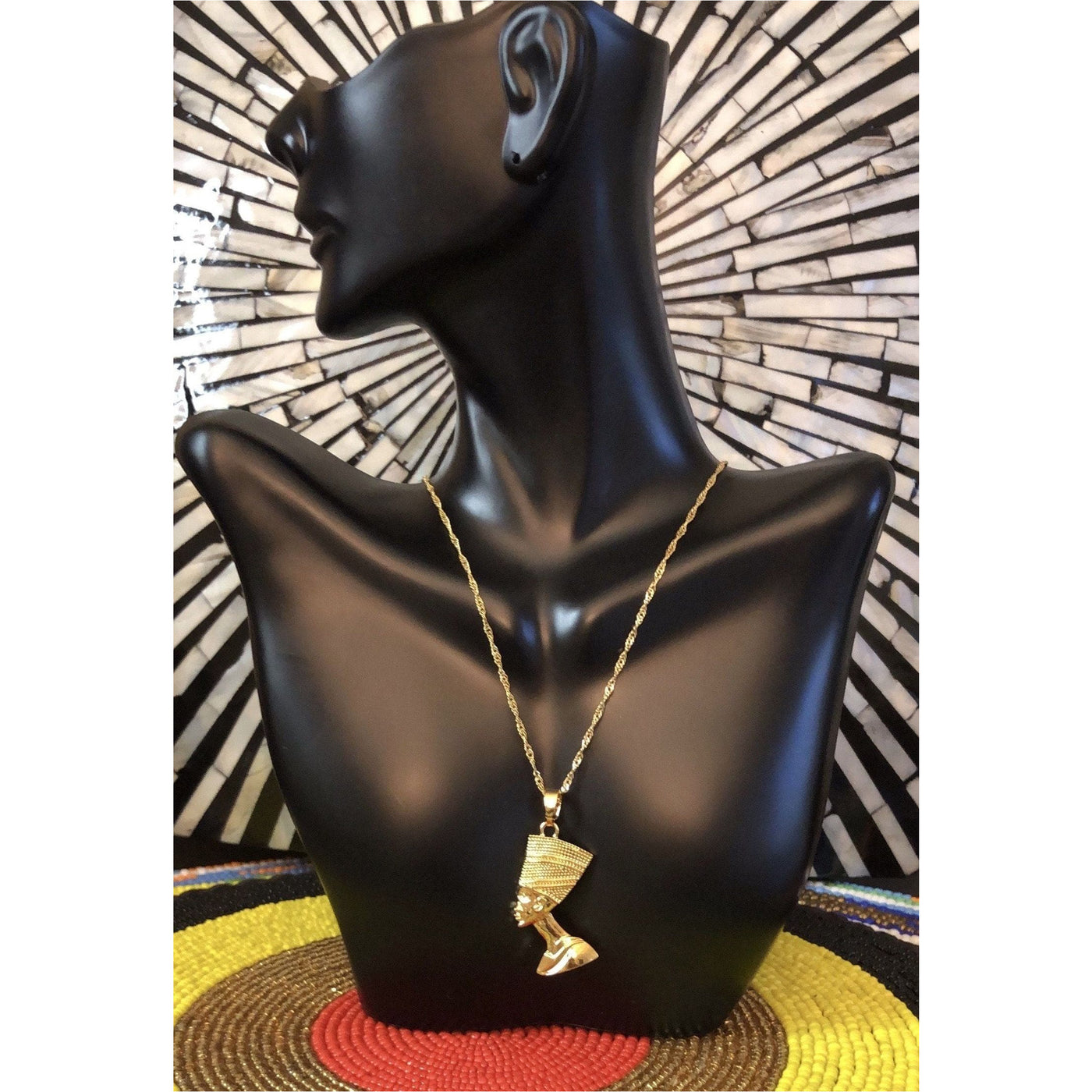 Queen Nefertiti Head Pendant Necklaces - Trufacebygrace