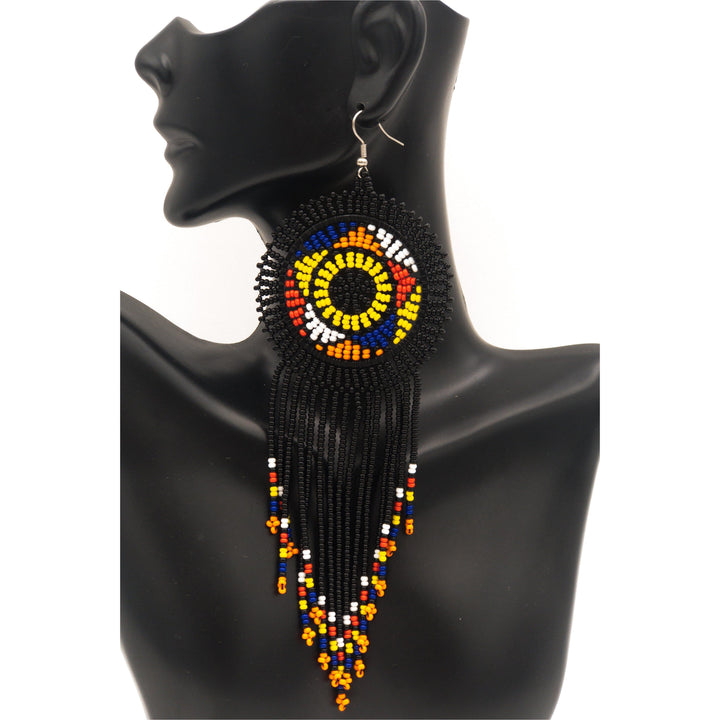 South Africa Handmade Beaded Drop Earrings - Trufacebygrace