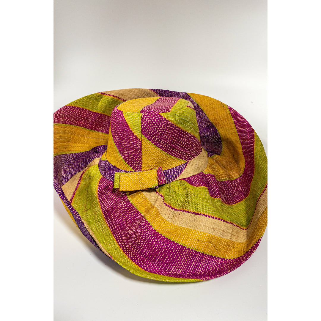 Meena design/Stripes Beach Hat - Trufacebygrace