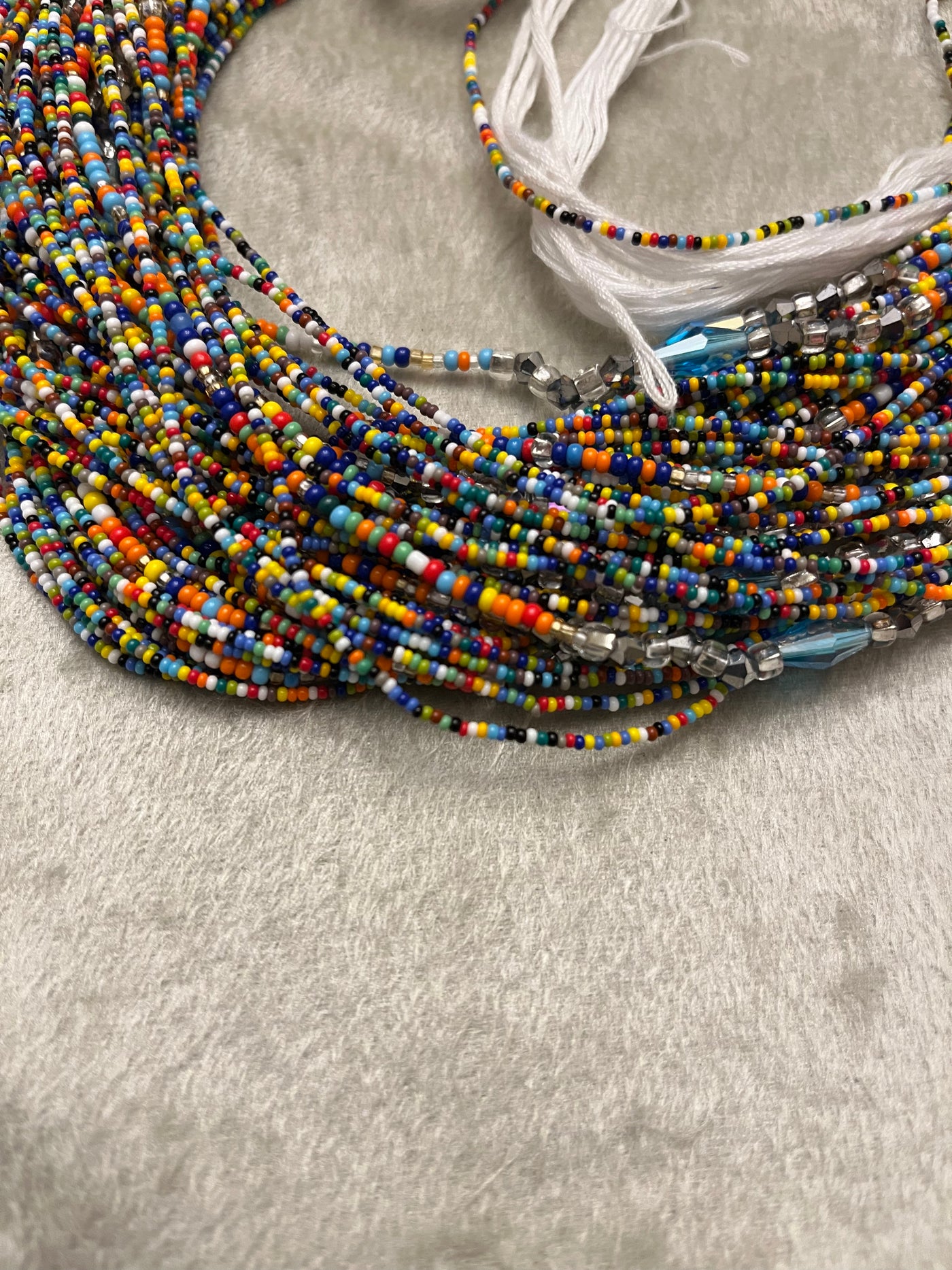 Authentic Ghanaian waist beads multi