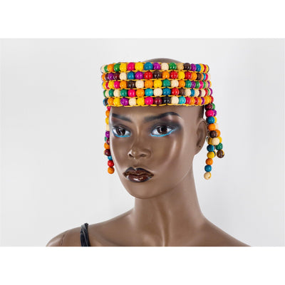 Queen of Egypt Wooden beads Headpiece - Trufacebygrace