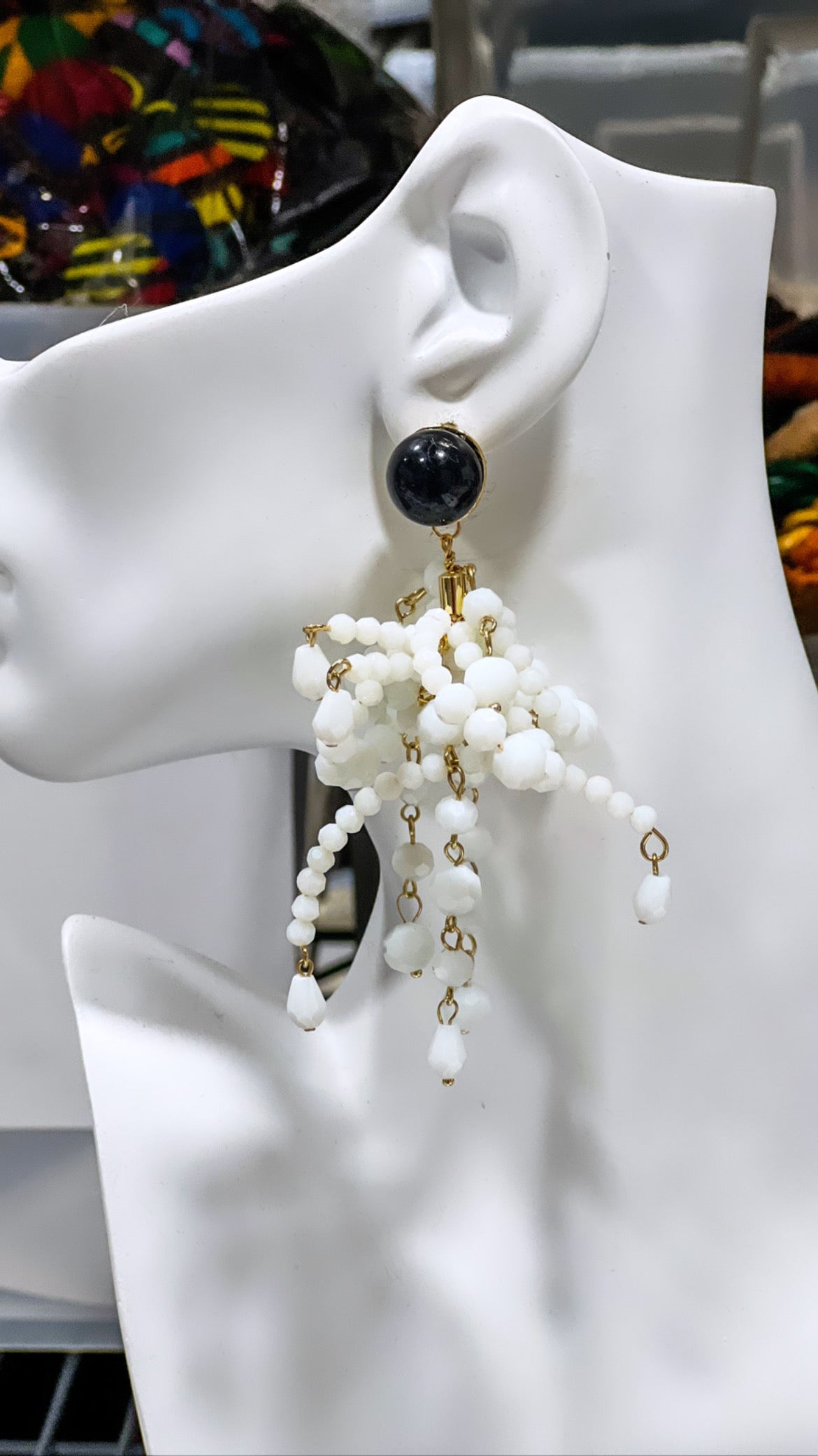 Sesanu beaded earrings