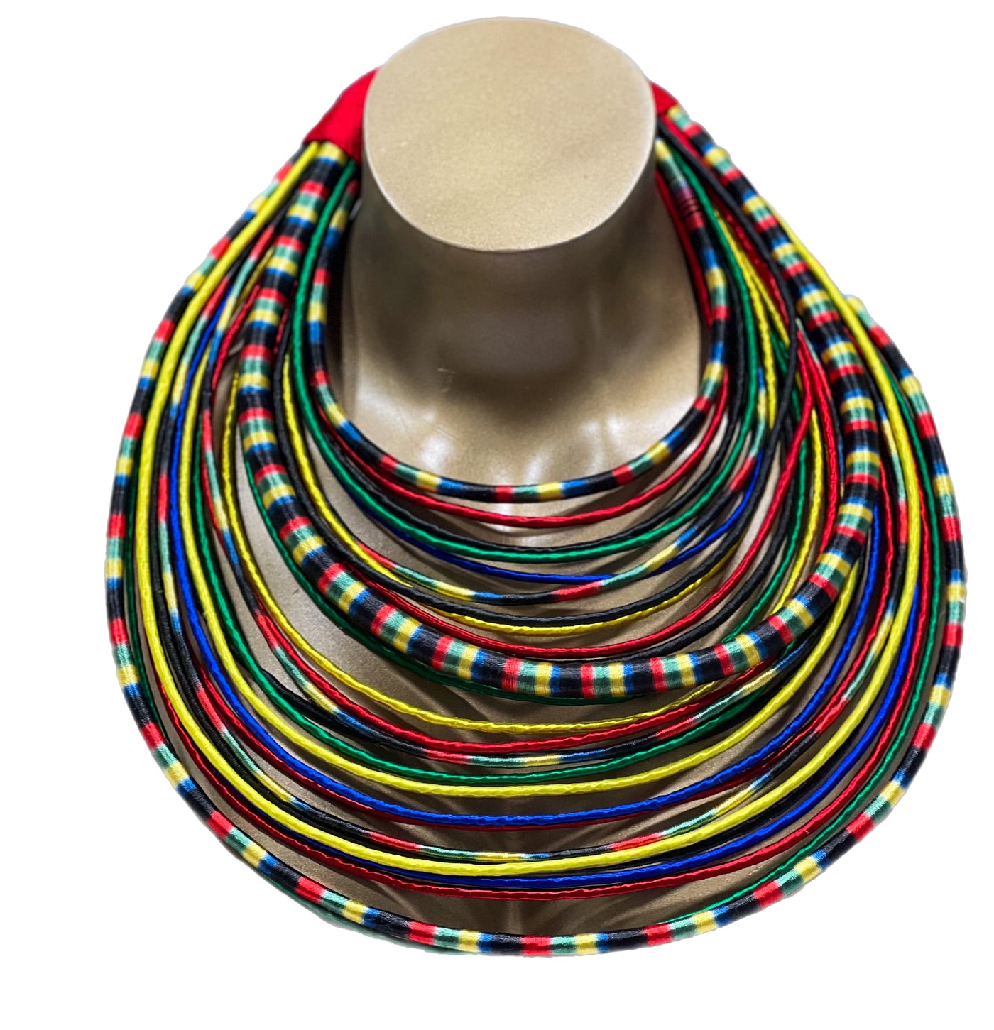 Nhyiayeso Multi Strand Thread Necklace- Multi