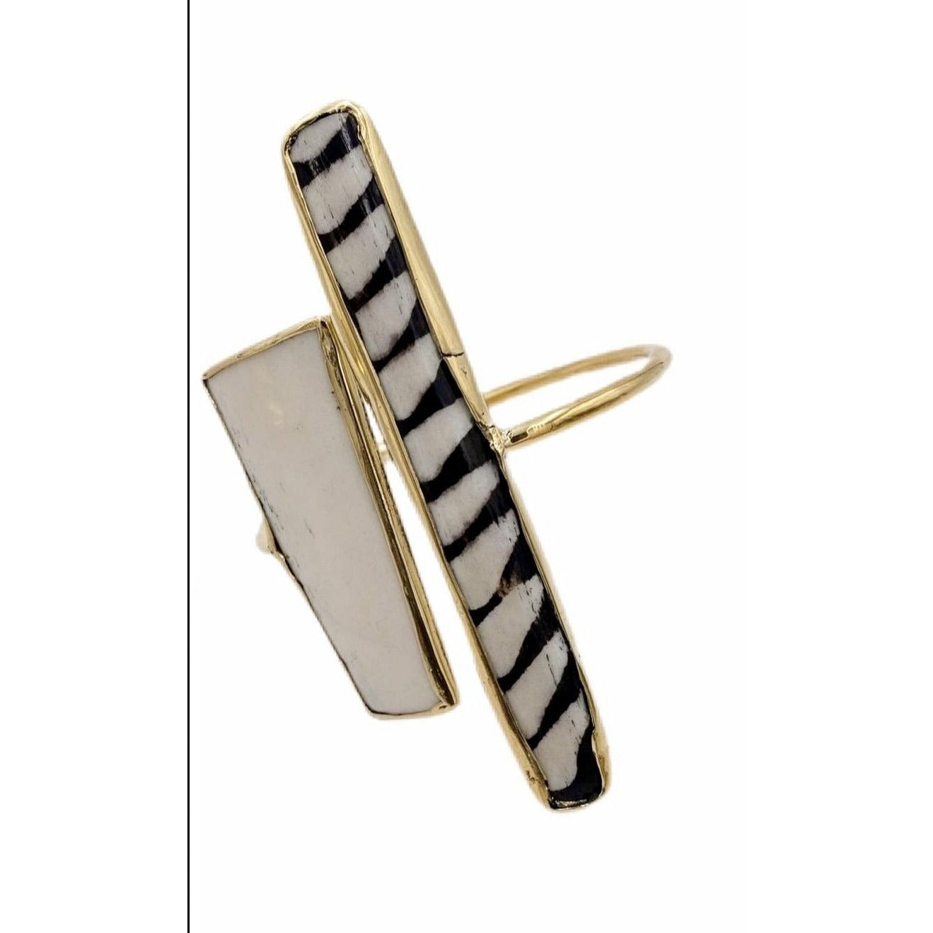 Mofasa Zebra Earrings and Cuffs/bracelet - Trufacebygrace