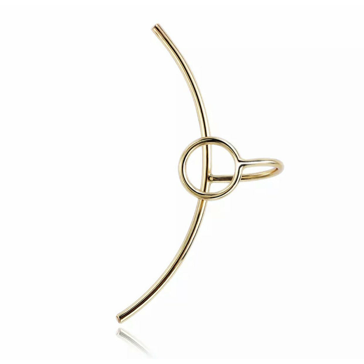 Awurama simple Gold earr clip/cuff