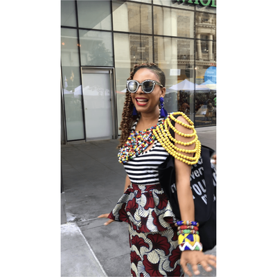 Eno Nie Wooden Beads convertible Neckpiece/waist bead - Trufacebygrace