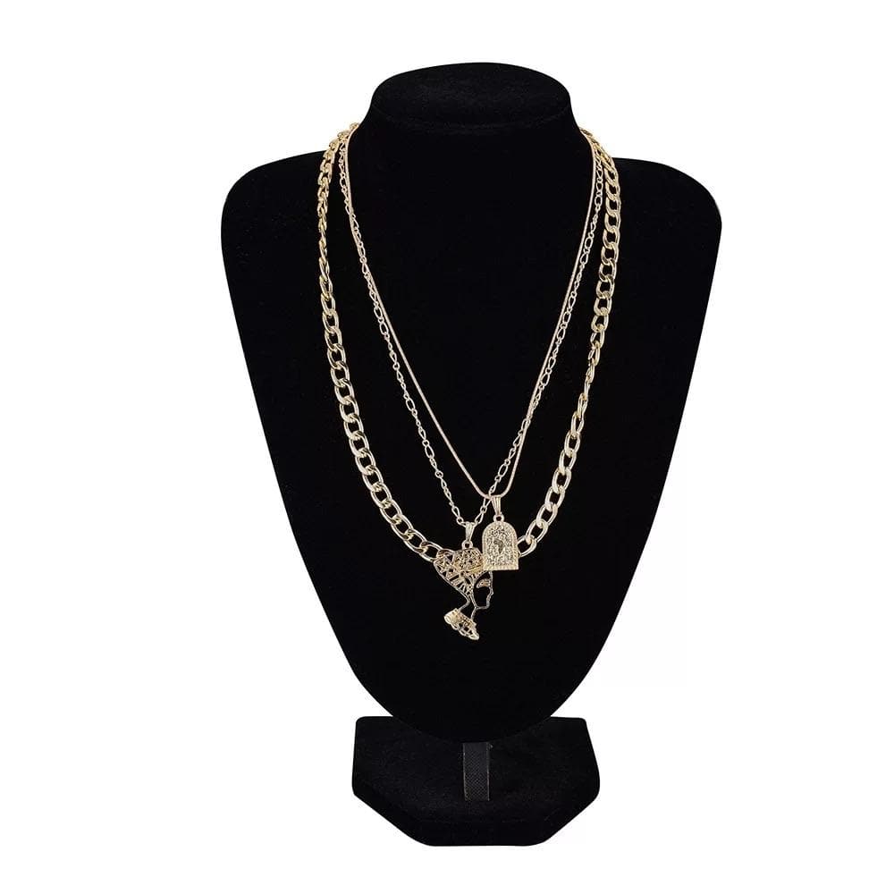 Boatemaa multi chain Necklace - Trufacebygrace