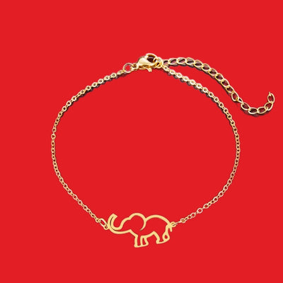 Simple Elephant bracelet or anklet