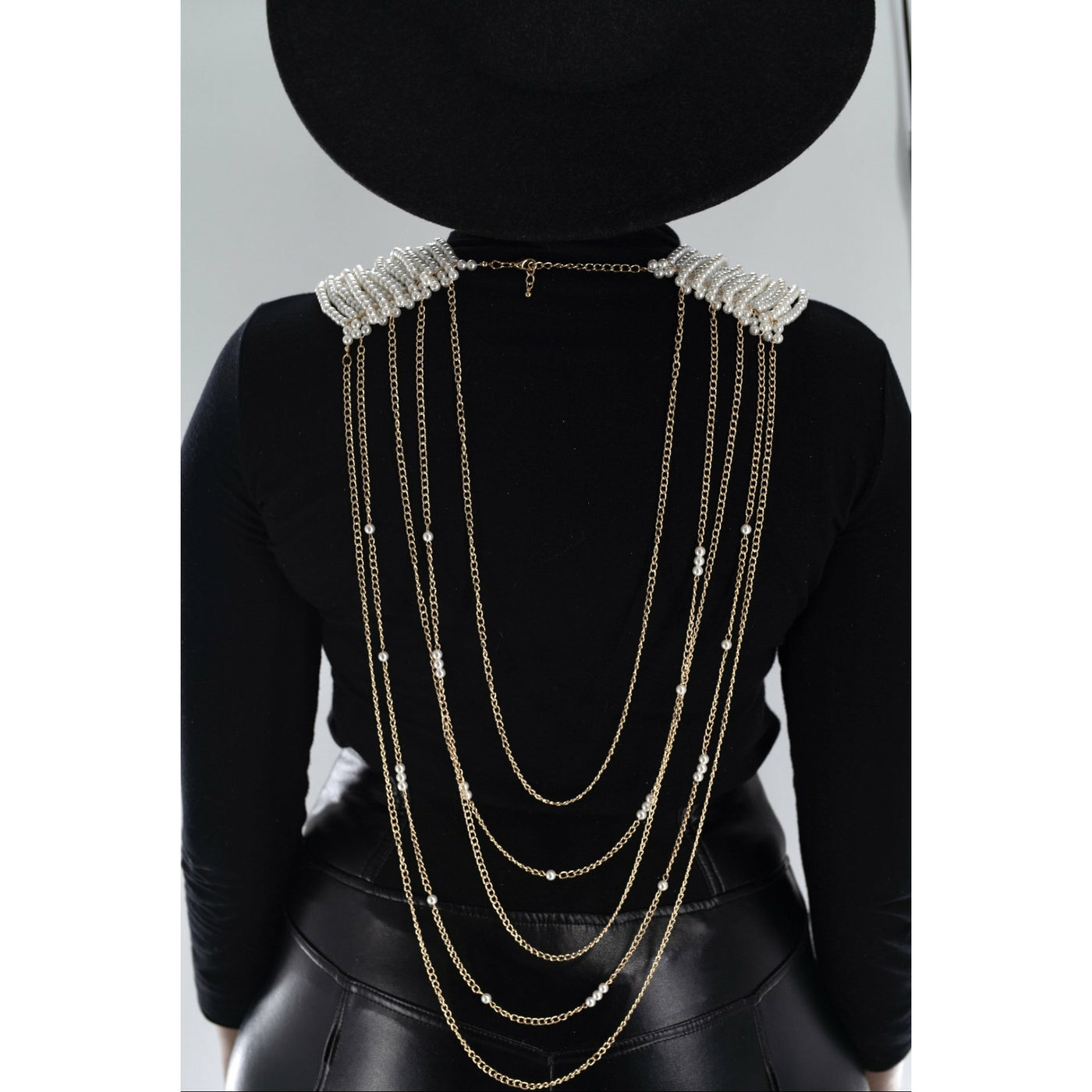 The countess Sifa multi-strand pearl bib necklace