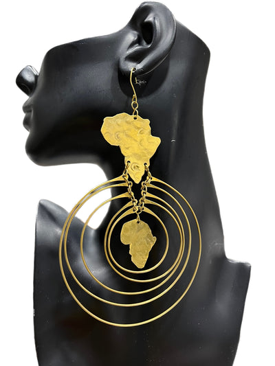 Africa To The World Aluminum lightweight earrings