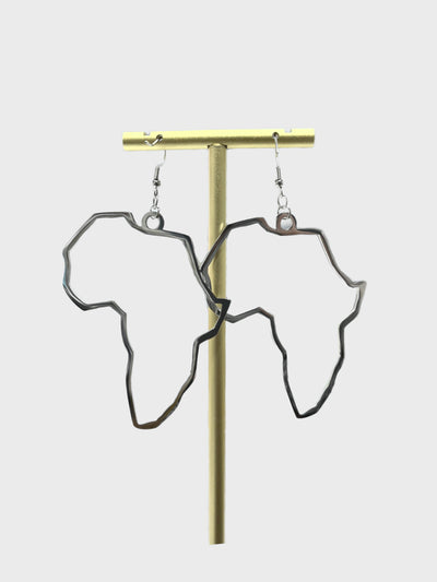 Africa Map Dangling Earrings