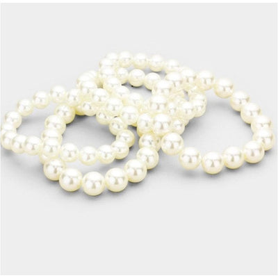 Pearl stretch bracelets - Trufacebygrace