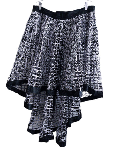 Ankara  Laced Skirt High-Low