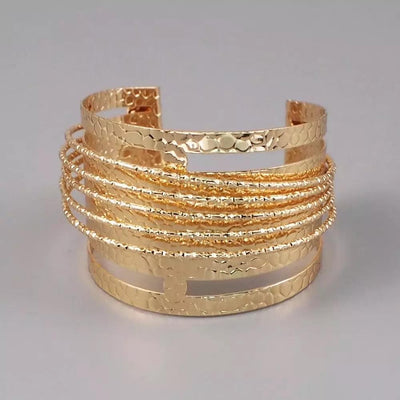 Fashion Gold Plated Cuff Bracelets/Bangles - Trufacebygrace