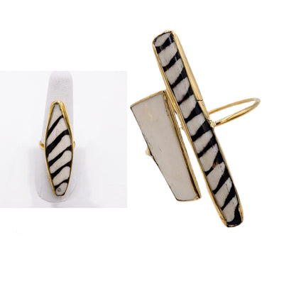 Mofasa Zebra Earrings and Cuffs/bracelet - Trufacebygrace