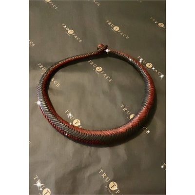 Genuine leather necklace - Trufacebygrace
