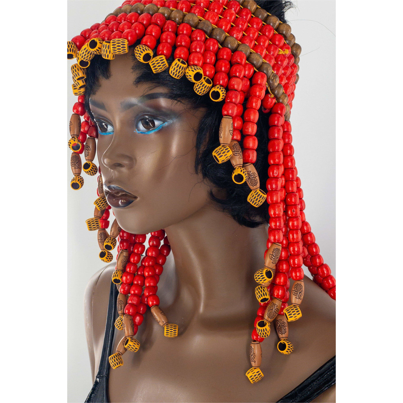 Queen of Egypt Wooden beads Headpiece - Trufacebygrace