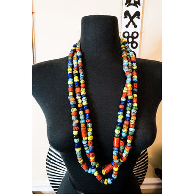 Krobo beads necklace - Trufacebygrace