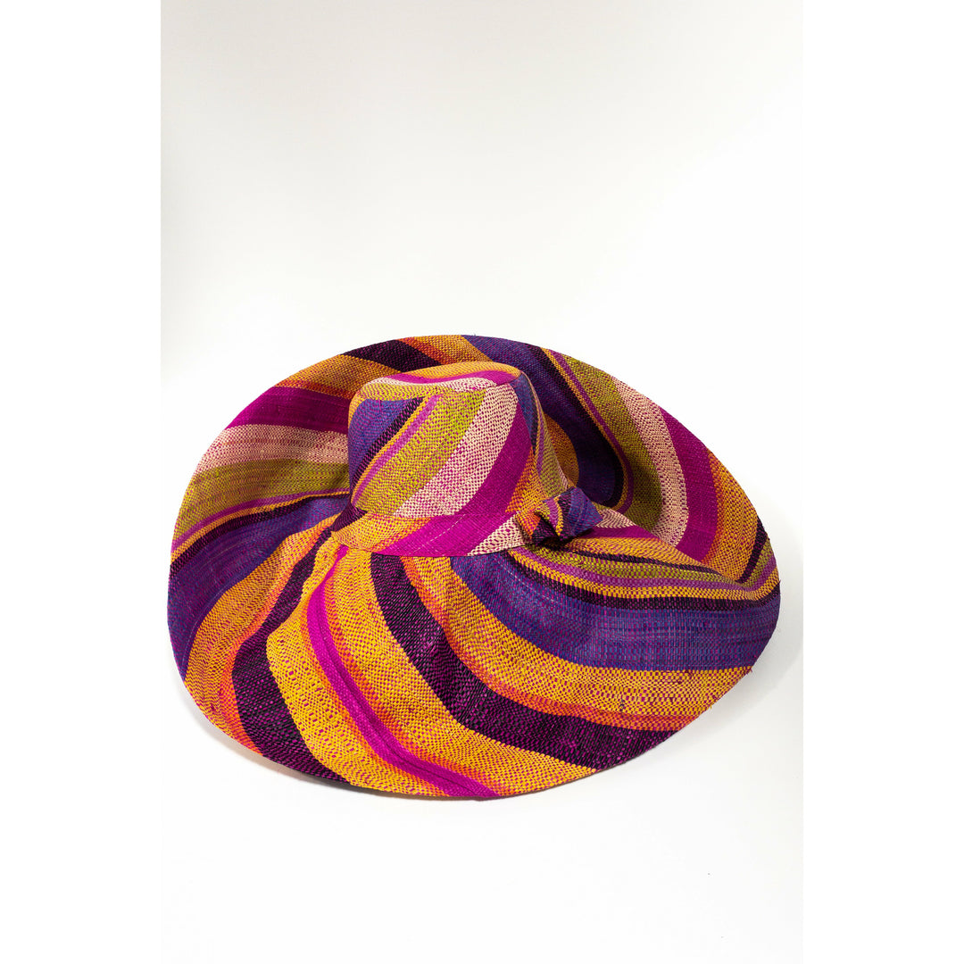 Meena design/Stripes Beach Hat - Trufacebygrace