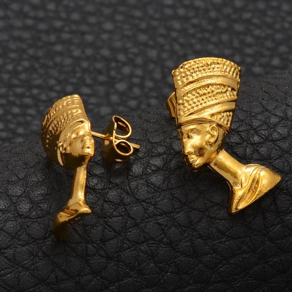 Queen Nefertiti stud earrings - Trufacebygrace