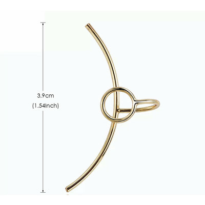 Awurama simple Gold earr clip/cuff