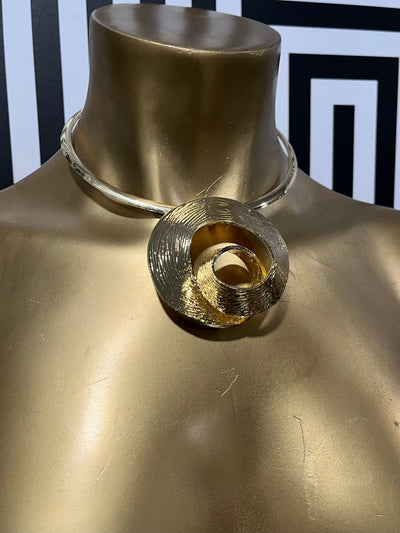 Knotted Metal Necklace Set