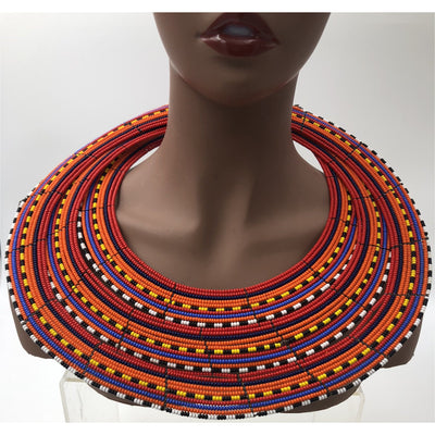 Maasai triple layer neckpiece - Trufacebygrace