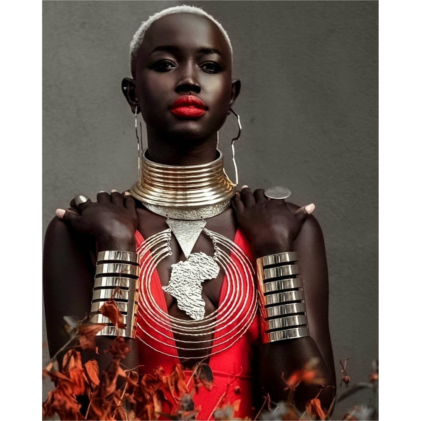Africa to the World brass necklace - Trufacebygrace