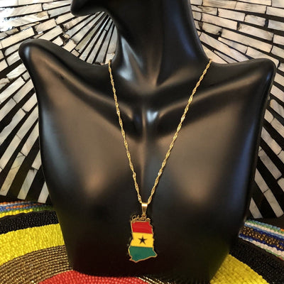 Africa Map & and other Pendant Necklaces - Trufacebygrace