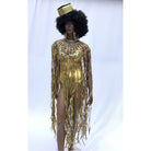 Queen Ankara Laced Long Fringe Cape - Trufacebygrace