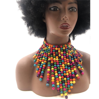 Copy of Naka Wooden beads necklace - Trufacebygrace