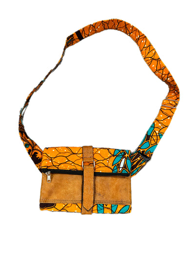 Ankara print crossbody bag
