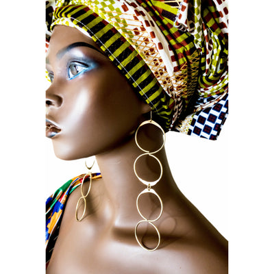 Nkorowa Brass Earrings - Trufacebygrace
