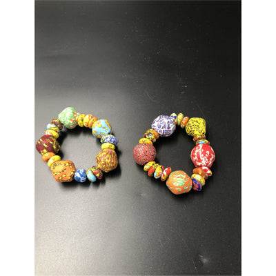 Ghana trade beads - Krobo beads bracelet (restocked) - Trufacebygrace