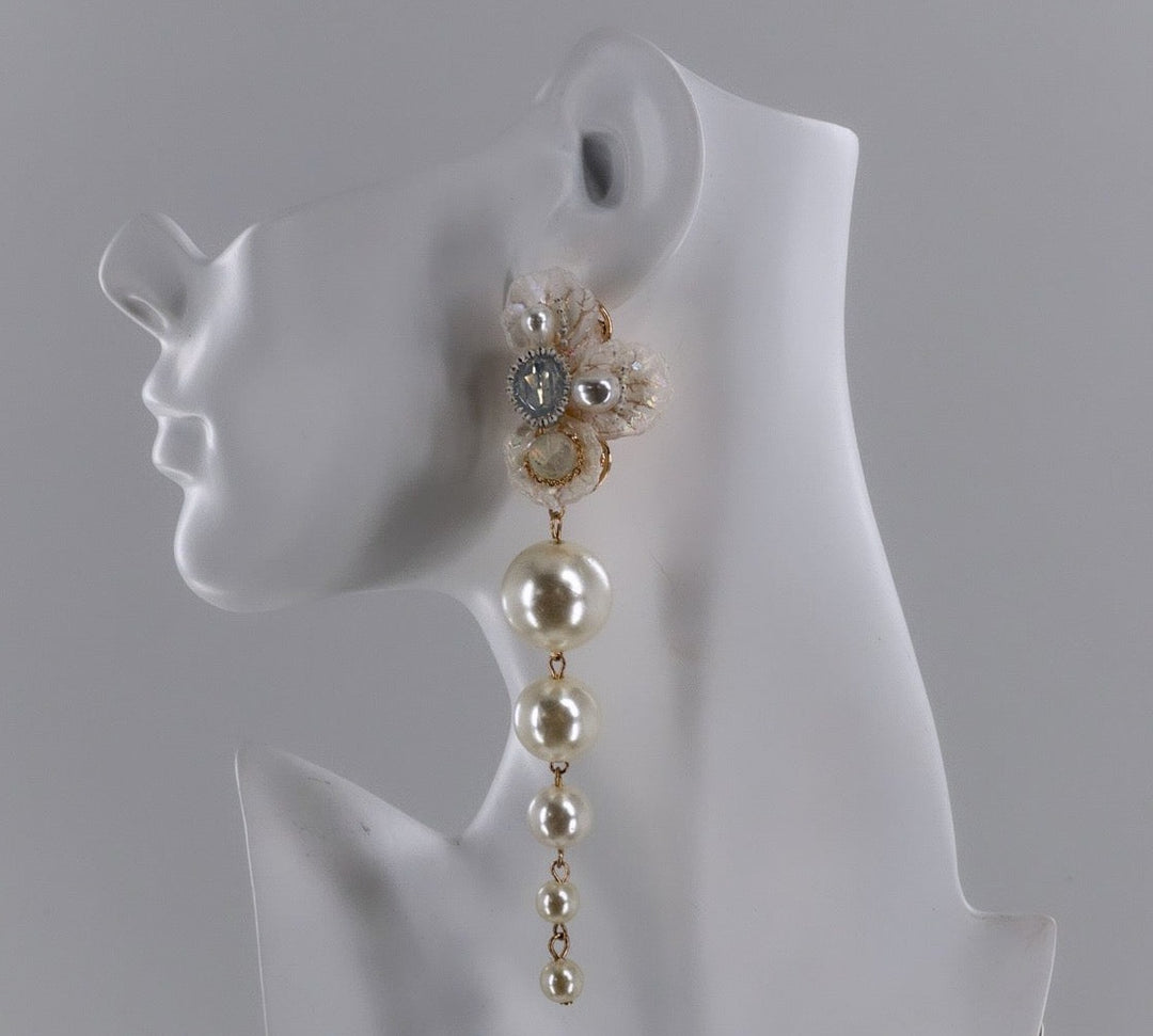 Pearl Flower earrings