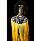 Queen Ankara Laced /Laticed Long Fringe Cape - Trufacebygrace