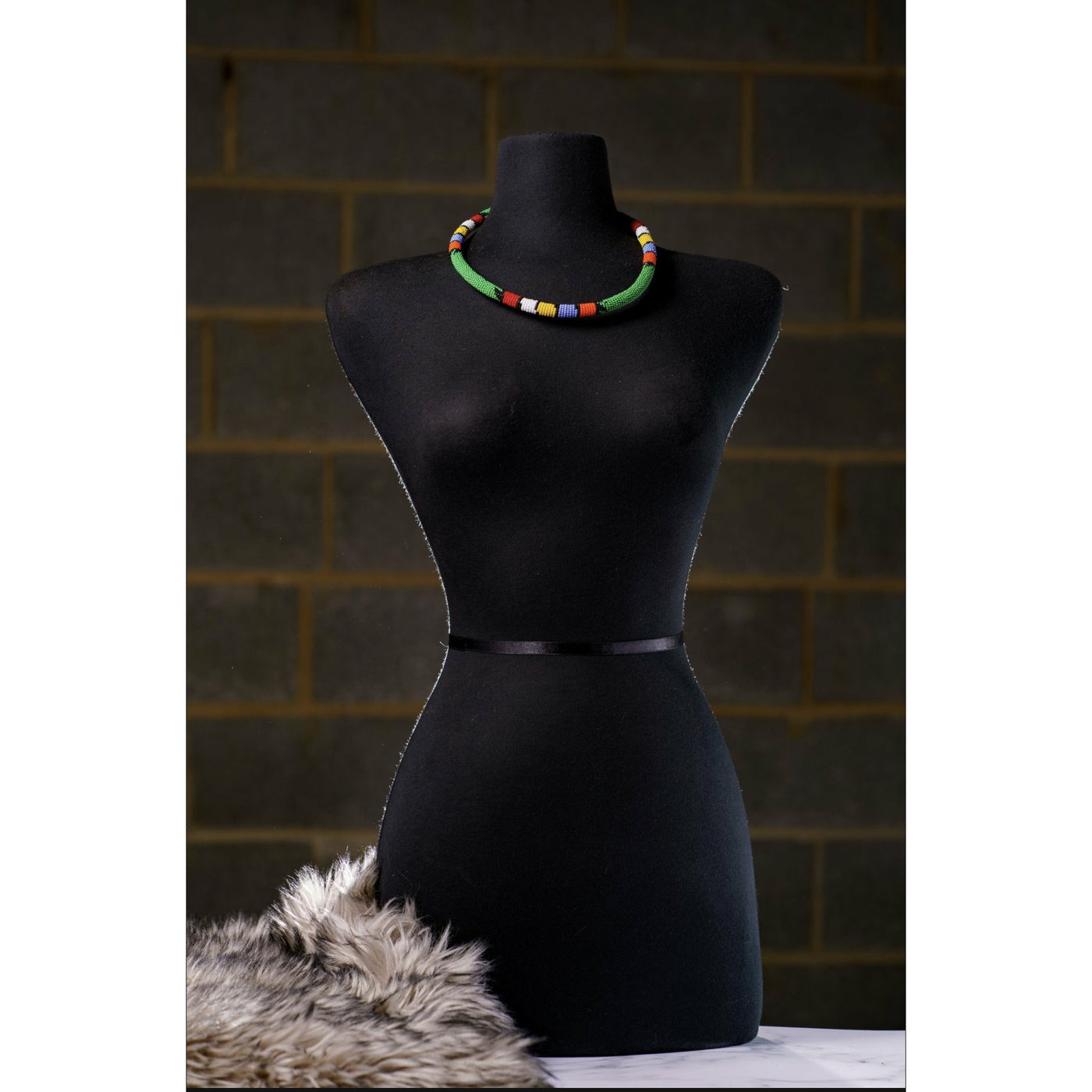Sample: Afrop beaded single necklace