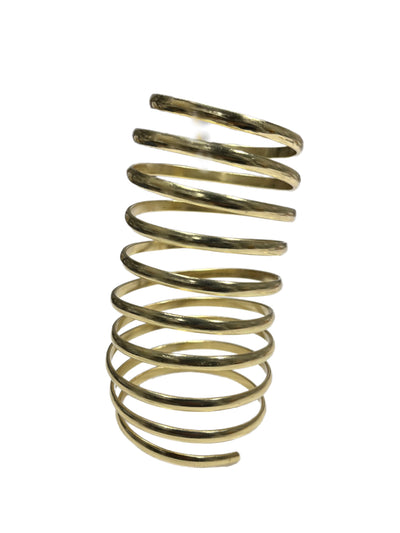 Coiled Spring Arm cuff or Bracelet/ Bangle