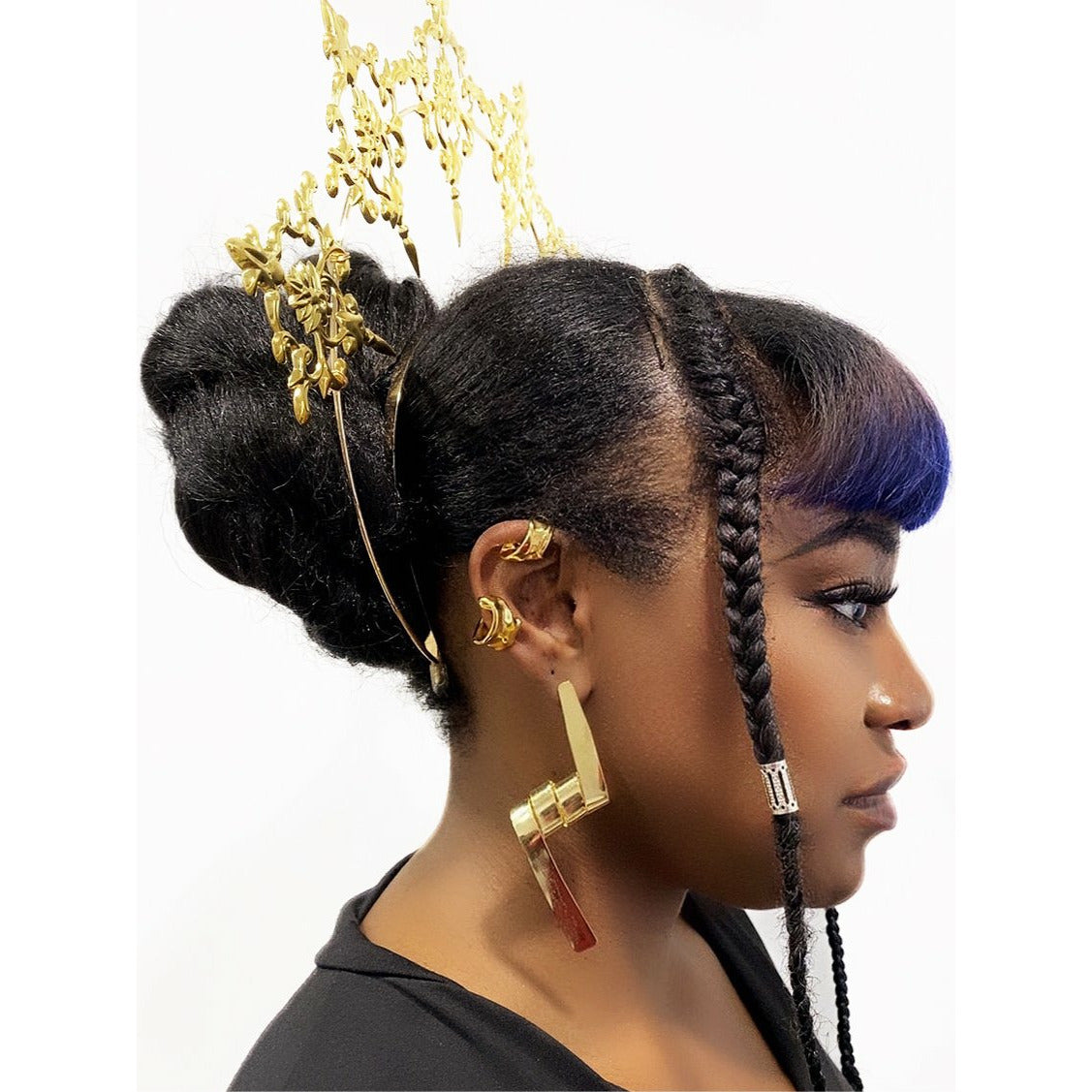 Coffie Gold statement Ear cuff/clip without Piercing