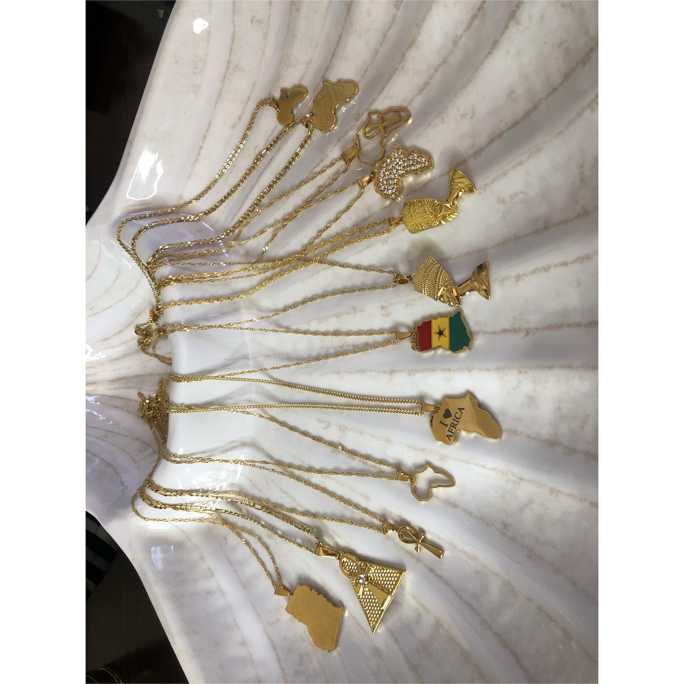 Africa Map & and other Pendant Necklaces - Trufacebygrace