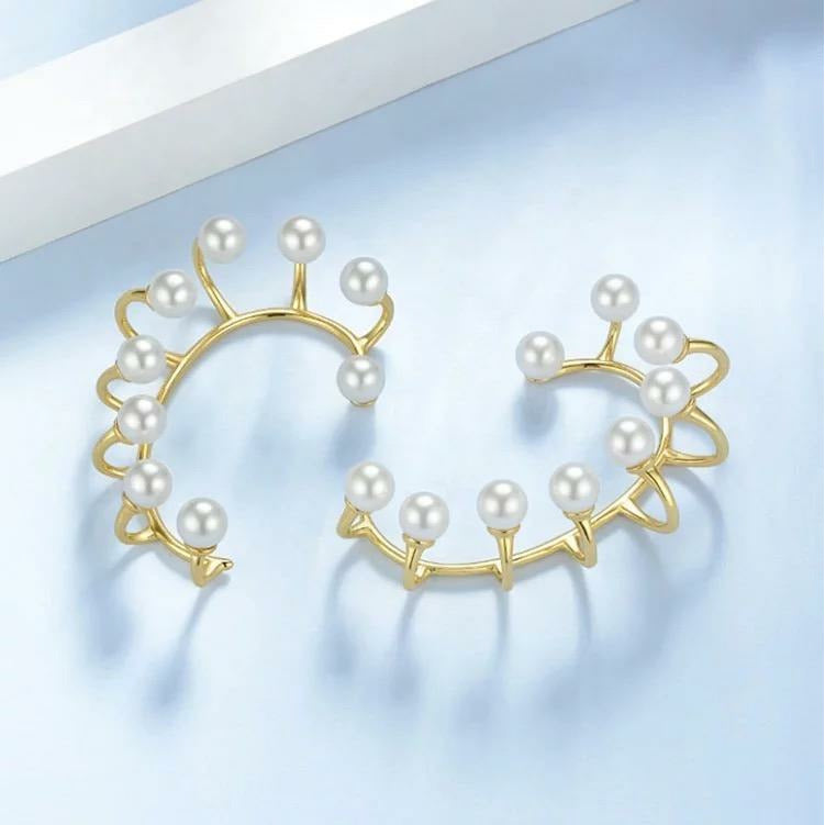 Mansa  Pearl ear clip/ear cuff non pierced ears - Trufacebygrace