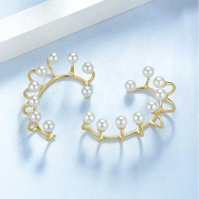 Mansa  Pearl ear clip/ear cuff non pierced ears - Trufacebygrace