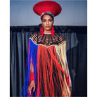 Queen Ankara Laced Long Fringe Cape - Trufacebygrace