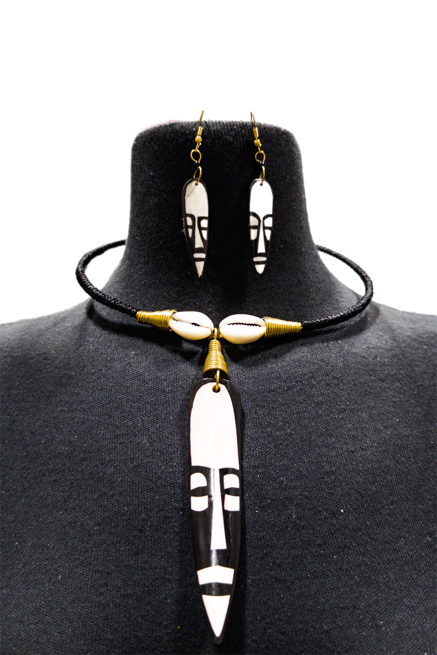 Tribal Mask Necklace set